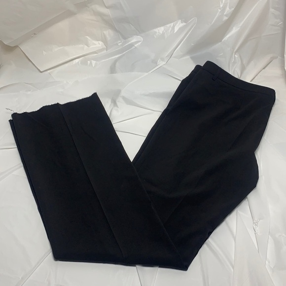 WOMEN’S Burberry London Black Dress Pants Unfinished cuff 39” waist - Picture 1 of 15